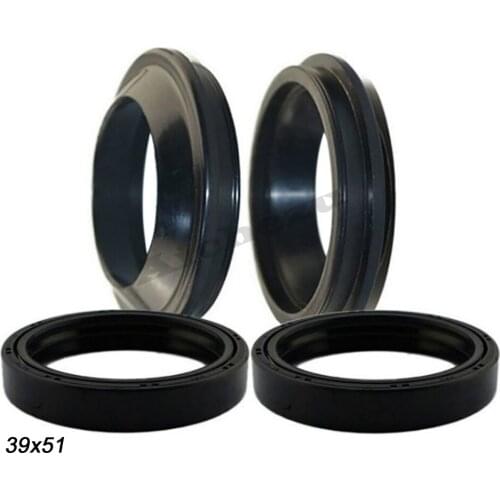 ACZ Motorcycle 39x51x8/9.5mm Front Fork Damper Oil Seal Rubber Shock Absorber For Honda Steed 400 600 Steed VLX400 600