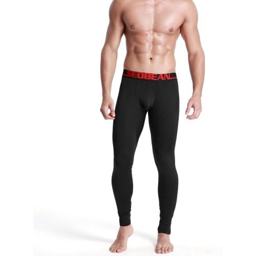 Autumn and Winter New Comfortable Plus Velvet Warm Long Trousers Solid Color Bottoming Long Trousers for Men Jogging Pants