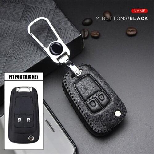 Car Keyring Leather Anti-dust Remote Key Case For Buick Enclave Excelle XT Regal GS Encore Verano Sail Keychain Key Cover Holder