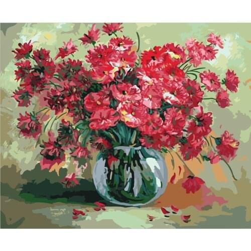 Cioioil-C174 I love Painting By Numbers Canvas Painitng Home Wall Art Picture Coloring By Numbers