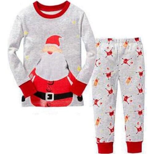 Children Pajamas Sets Long Sleeve Cartoon Kids Homewear Suit Christmas Girl Clothing Childrens Pyjama Boy Home Clothes Wear