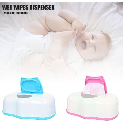 Baby Wipes Dispenser Reusable Portable Sealed Wipes Moist Keeping Wet Wipes Holder Case With Lid Home Office Tissue Storage Box