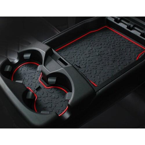 For JAGUAR ePACE Gate grooved pad Storage box cushion Cup Non-slip mat