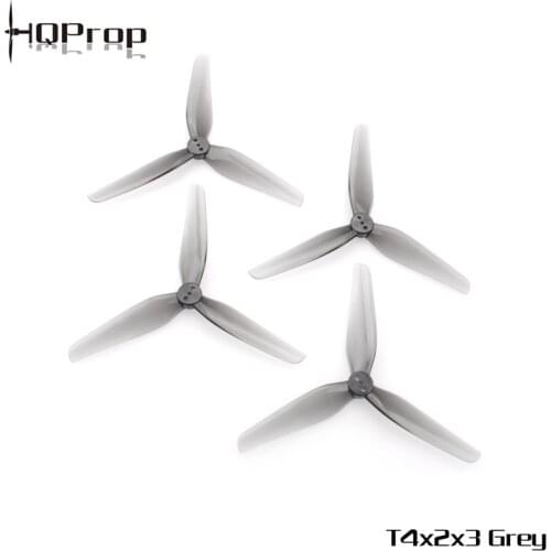 2 Pairs HQProp 5.5X2.2X3 5.5inch Durable Light Grey Poly Carbonate 3 Blades Propellers for RC Racing Drone DIY Accessories