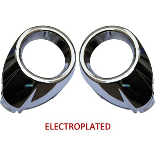 Foglight cover trim for Ford focus fog lamp frame ABS Chromium Styling Front Bumper light Auto Exterior Accessorie 2012-2014