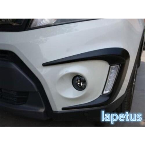 Lapetus Front Head Fog Lamp Lights Eyelid Eyebrow Protector Scuff Cover Trim Fit For Suzuki Vitara Escudo 2015 2016 2017 2018