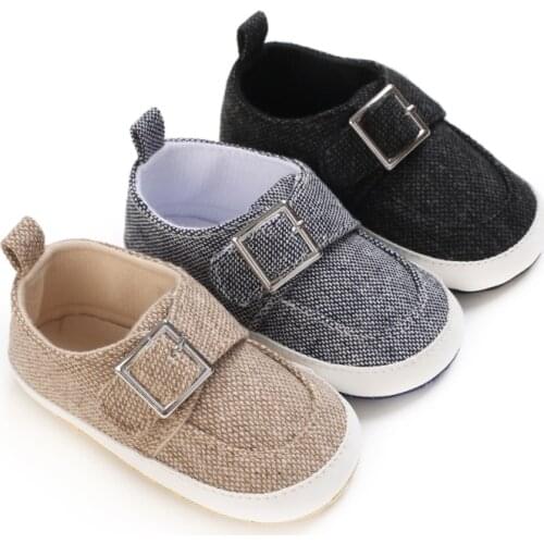 Baby Canvas Soft Cotton Non-slip Shoes Newborn Baby Boys Girls solid color First Walkers Shoes Infant Toddler kid Baby Shoes