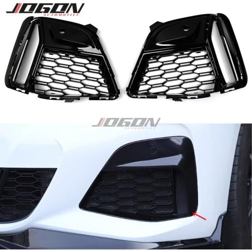 ABS Front Fog Light Cover Trim Sticker Replacement Car Exterior Decor Accessories For BMW 3 Series G20 G21 2019 2020