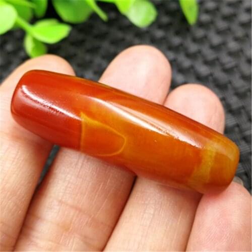 Natural Agate Warring States Red Bucket Beads Marbles Ornaments Bodhi Necklace Beads Pendantcb32