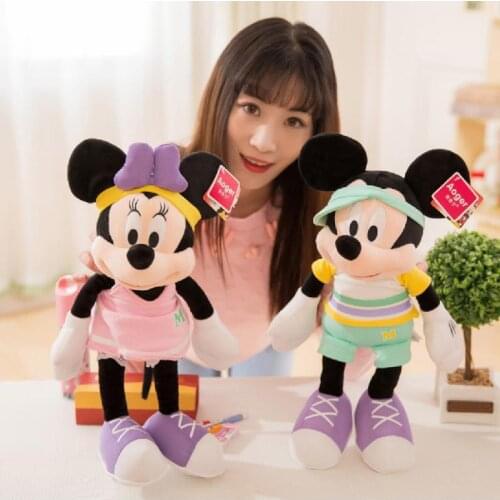New Disney 50cm Mickey Mouse Minnie Plush Dolls Animal Stuffed Toys Birthday Christmas Gift For Kids