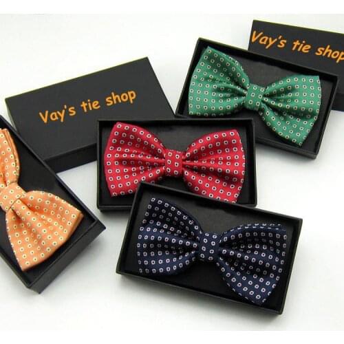 New Mens Fashion Jacquard Floral Flower Dot Wedding Tuxedo Party Red Green Blue Bow Tie Casual Gravata Butterfly
