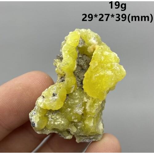 Very rare! 100% Natural Pakistan yellow Brucite Mineral specimen stones and crystals healing crystals quartz
