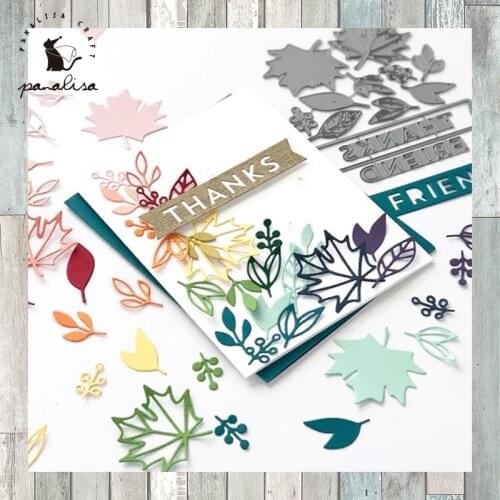 Panalisacraft 2020 New Arrival leaf Metal Cutting Dies Embossing Scrapbooking Stencil Craft Cut Dies For Card Crafts Handmade