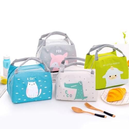 Unicorn Portable Lunch Bag Thermal Insulated Lunch Box Tote Cooler Bag Bento Pouch Lunch Container School Food Storage Bags
