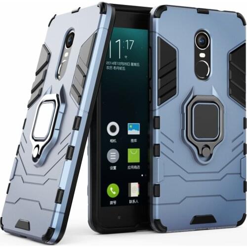 For Xiaomi Redmi Note 4 4X Case Shockproof Ring Stand Bumper Silicone + PC Phone Back Cover for Xiomi Redmi Note 4x Note4 4 X