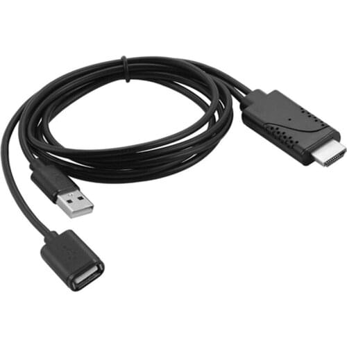 USB Female to HDMI Male HDTV Adapter Cable for iPhone 7/7plus/6s 6 plus