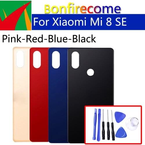 Battery Back Cover For Xiaomi Mi 8 SE \Mi8 SE \Mi8i Back Battery Door Rear Housing Cover Case Chassis Shell replacement