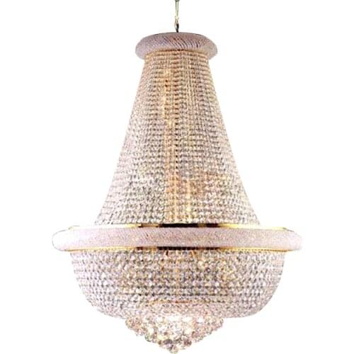 Phube Lighting French Empire Gold Crystal Chandelier Chrome Chandeliers Lighting Modern Chandeliers Light + Free Shipping