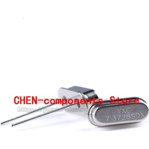 10pcs in-line passive crystal oscillator/HC-49US 7.3728MHz 20ppm 20PF X49SD73728MSD2SC