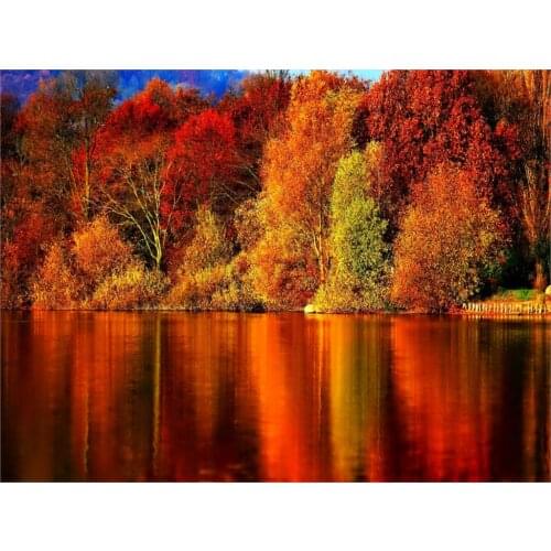 MM 14/16/18/28 CROSS STITCH Full Round Drill 5D DIY Diamond Painting " L1752 Landscape Scenery 3D Embroidery Cross Stitch