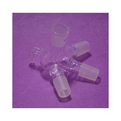 24/29,100ML,Glass Distillation Receiver Cow Shpae,Lab Chemistry Glassware