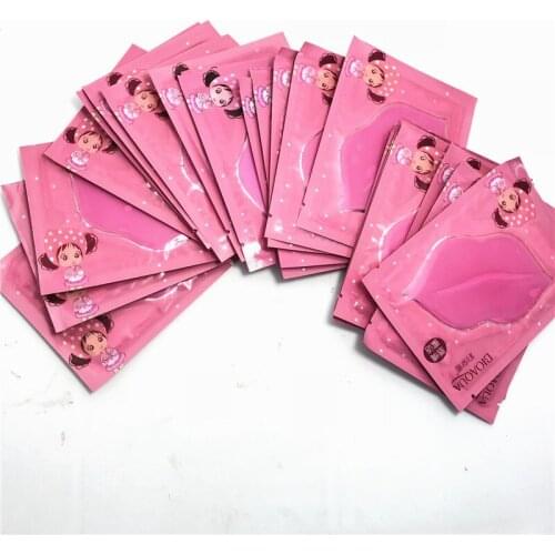 Lip Mask Pads Crystal 30pcs Anti Ageing Collagen Essence Wrinkle Patch Pad Gel Lips Care Dilute the Lip Moisture Color free ship