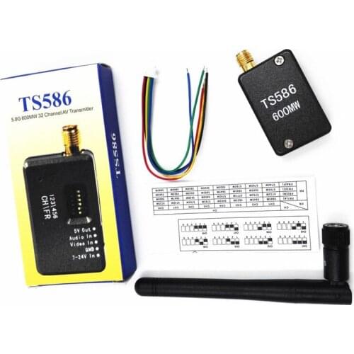 5.8G 600mw 32CH FPV Wireless Emitter TS586 Transmitter Mini AV with Metal Case for RC Quadcopter 2 Vision+ Quadcopter QAV250