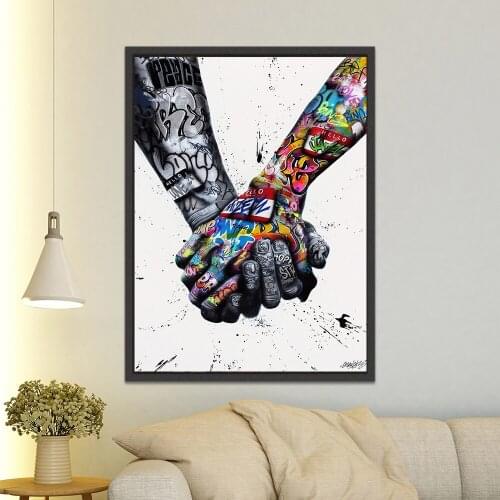 Abstract African Girl Wall Art Canvas Paintings Graffiti Art Posters And Prints Black Women Pictures For Living Room Wall Decor