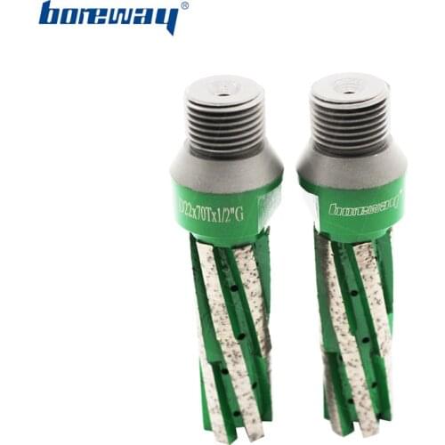 Boreway Supply A Piece of D22*70T*1/2"G CNC Diamond Finger Grinding Cutter Bit For Processing Slab