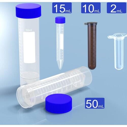 50ml 15ml 10ml 5ml 2ml 0.5ml 0.2ml centrifuge tube for centrifuges Flat botton Sharp botton Brown by Ks-Tek
