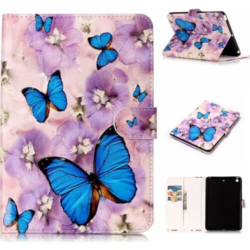 For Coque iPad Mini 3 2 1st Generation Case Kid Pattern PU Leather Folio Flip Stand Wallet Cover Case For Apple iPad Mini 3 Case