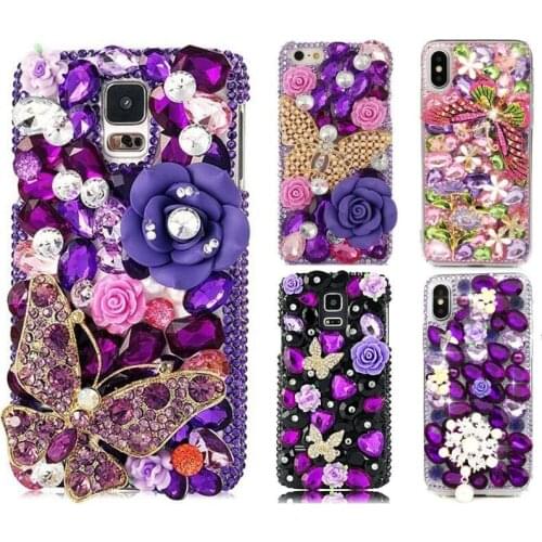 Rhinestone Case For iPhone 12 mini 11 Pro Max XR XS X SE Samsung Galaxy S20 Ultra S10e S10 S9 S8 Plus Note 20 10 9 Cover Shell