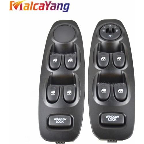 Black Power Window Lifter Master Control Switch With Electric Button 93570-25000 For Hyundai Accent 2000-2005