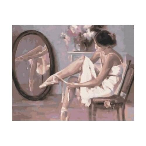 Cioioil-T1392 wear Dance shoes Painting By Number Wall Art Picture Paint By Number Canvas Painting Artwork