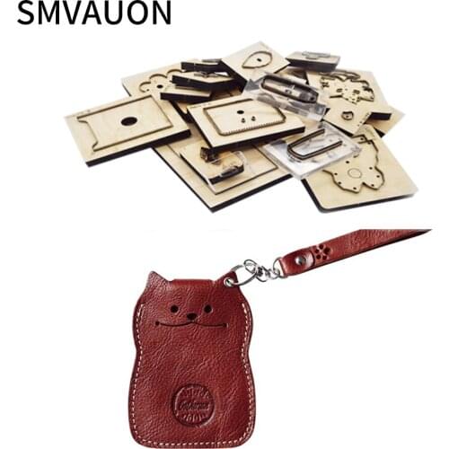 Wooden Die-Cut Diy Key Pendant Kitty Pendant Cute Pendant Pendant Die-Cutting Machine Phone Bag Card Bag Mould Scrapbook