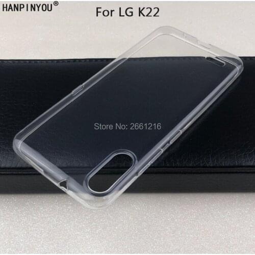 For LG K22 K 22 LMK200EMWAITCBL 6.2" Ultra Thin Soft TPU Silicon Gel Transparent Camera Protect Case Back Cover