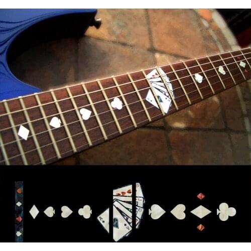 Fretboard Markers Inlay Sticker Decals for Guitar - Playing Card