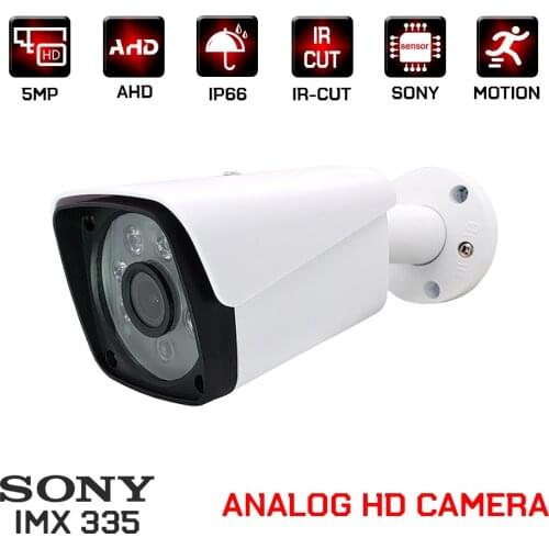1080P SONY IMX323/335 ahd camera 2MP 5MP cctv video surveillance security outdoor waterproof bullet analog cameras for home