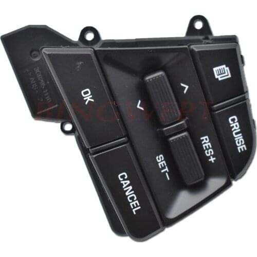 Car Cruise Control Steering Wheel Buttons Switch Black for Hyundai Elantra AD Solaris 2017 2018 1.6L