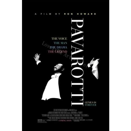 L0227 Pavarotti Movie Classic Marvellous Silk Fabric Poster Art Decor Indoor Painting Gift