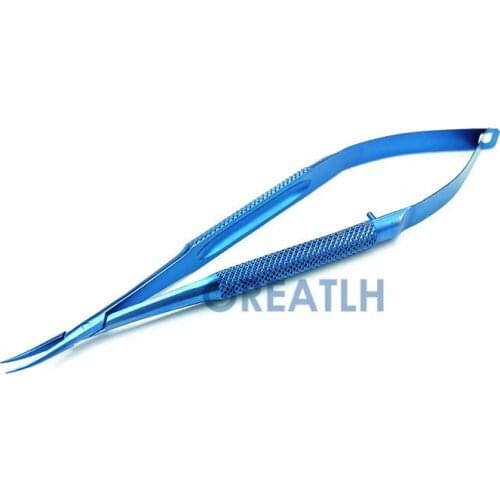 Laparoscopic needle holder forceps 14cm 12.5cm titanium micro scissors Microsurgical tools ophthalmic instruments
