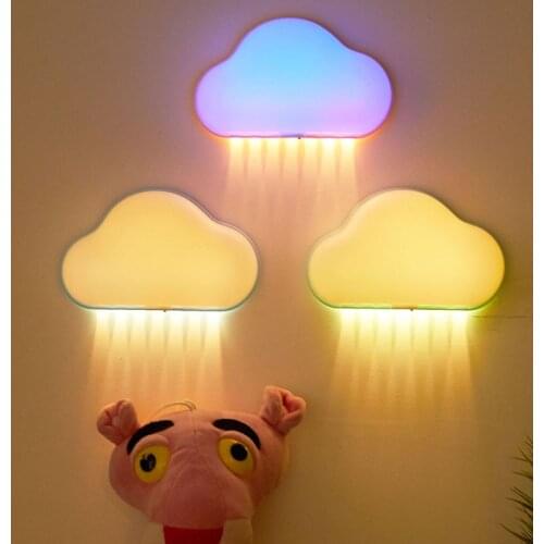 [LTOON]LED night light, childrens room, sleeping with a night light, remote control, dimming clouds, colorful lights