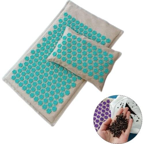 Massager Cushion Massage Yoga Mat Lotus Spike Acupressure Relieve Stress Back Body Pain Spike Mat Massage Yoga Mat