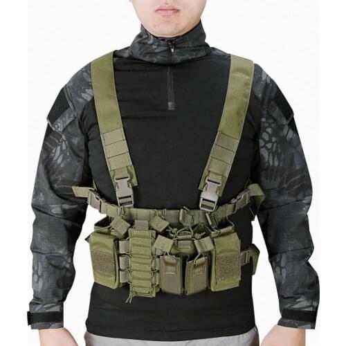 Multi-functional Tactical Vest Easy Chest Rig Military Carrier Vest Molle System Sling Airsoft Combat Harness Hunting vest