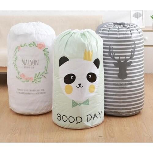 Cartoon Collapsible Storage Bag Organizer Clothes Blanket Baby Toy Basket Container Quilt Travel Bags