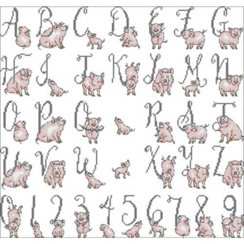 Spring garden letters patterns Counted Cross Stitch 11CT 14CT 18CT DIY Chinese Cross Stitch Kits Embroidery Needlework Sets