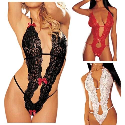 2021 New Sexy Costumes G-string Sexy Lingerie Lace Siamese Perspective Three-Point Underwear Erotic Lingerie Adult Products