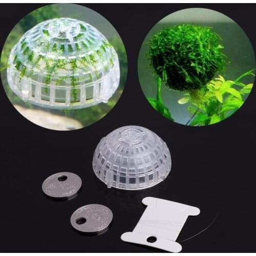 New Aquarium Float Moss Ball Filter Decor Fish Tank Shrimp Green Water Live Plant Grass Holders Aquatic Pet Supplies C42