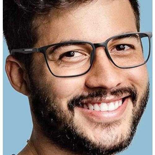 ZENOTTIC Anti Blue Light Reading Glasses Frame Men Retro Square Computer Gaming Eyeglasses Reader Presbyopic Eyewear Diopters