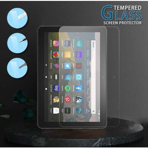 Tempered Glass Film for Amazon Fire HD 8, Screen Protector Film for Amazon Fire HD 8 10th Gen 2020/fire HD 8 Plus 10th Gen 2020